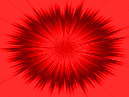 Explosion Red - abstract, picture