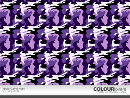 Colourlovs purpleCamo - romance, acdc, pink, elvis