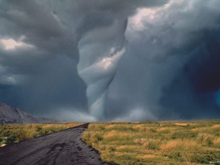 The Road to Destruction - storm, road, destruction