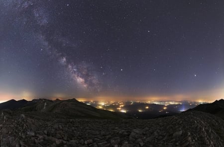 Summer Planets and Milky Way - fun, stars, cool, galaxy, space, planet