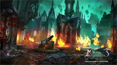 Grim Legends 3 - The Dark City03 - hidden object, cool, video games, fun, puzzle