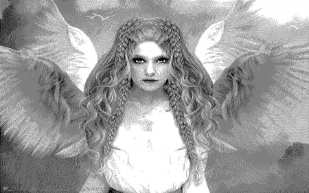 Lovely Angel - fantasy hair pack, eyes makeup pack, fantasy, photomanipulation, digital art