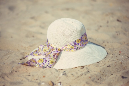 ♥ - hat, summerhat, beach, photography