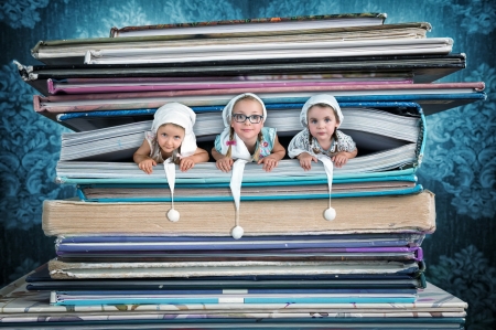 Just 3 snoeggis - hat, blue, just 3 snoeggis, book, girl, john wilhelm, children, creative, copil, child, fantasy, white, funny, sister, cute