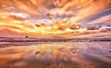 Beautiful Sky - nature, sky, sea, clouds