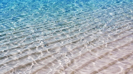 Beach - water, beach, sea, ocean, waves, blue