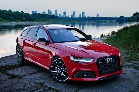 Audi RS6 - lake, car, rs6, water, audi, auto