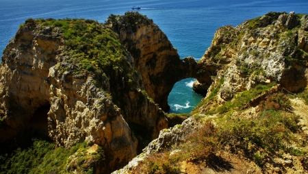 Sea rocks - summer, beautiful, view, sea, rocks