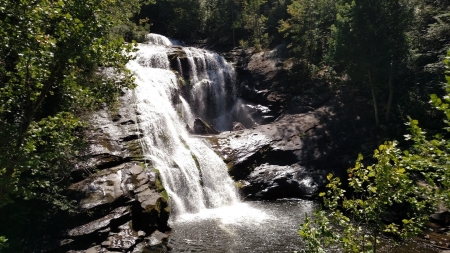 Waterfall - river, water, nature, Waterfall, forest