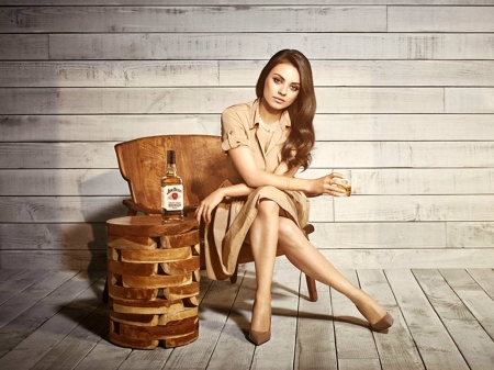 Mila Kunis - Mila Kunis, legs, beautiful, Mila, Jim Beam, actress, 2016, Kunis, model, heels, wallpaper