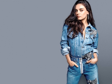 Mila Kunis - actress, 2016, jeans, wallpaper, mila kunis, model, mila, beautiful, kunis