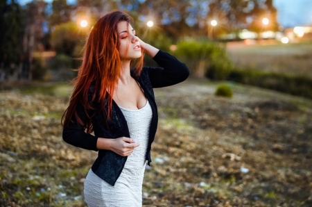 Delaia Gonzalez - woman, lady, delaia gonzalez, red head, model, babe