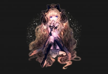 Seeu - black, manga, vocaloid, anime, girl, alter, seeu