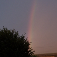 Rainbow during Monsoon Season