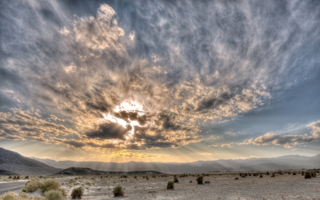 cloudy sky - nature, fun, cool, sunset, field