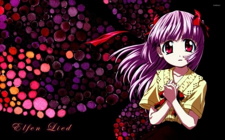 elfen lied - girl, lucy, lied, elfen