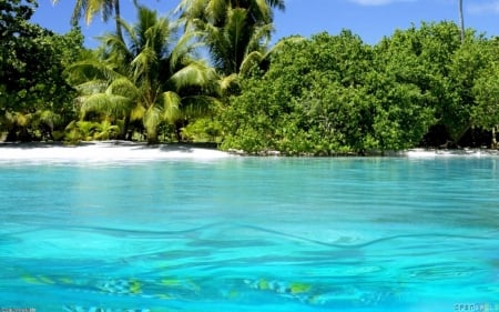 Exotic places - places, exotic, water, blue