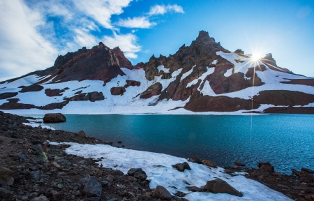 No Name Lake - lake, cool, fun, nature, mountain