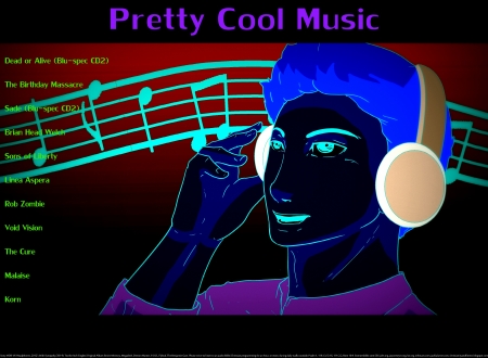 Pretty Cool Music 20 - heaven, anime, entertainment, joy, religious, christian, music, metal, headphones, wisdom, motivational, exercise partner, rock, cool, love, goth, happiness, dance, fitness partner, wave, industrial