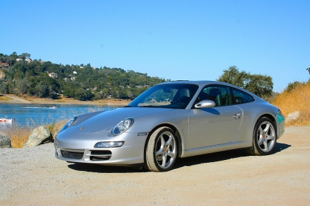 Porsche - Porsche, car, wate, lake, auto