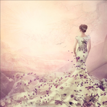 â™¥ - spring, lady, abstract, art