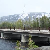 Bridge over highway in West Yellowstone