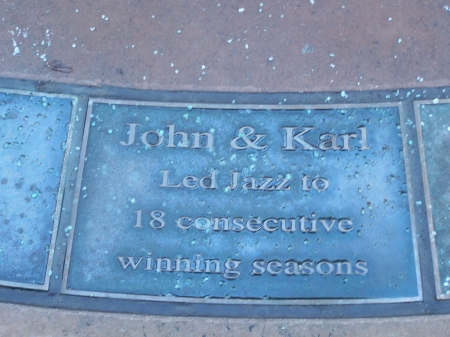 Plaque Salt Lake City, Utah Civic Center - Sightseeing, Tourism, Sports, Basketball