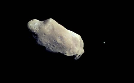 An Asteroid and a Moon