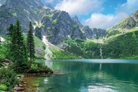 Beautiful Scenery - nature, lake, mountain, trees