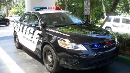 police interceptor - interceptor, ford, police, car