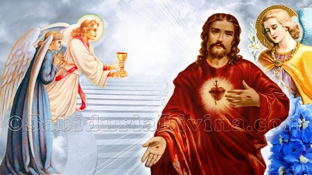 Eucharist, bread of angels - christ, jesus, angel, eucharist