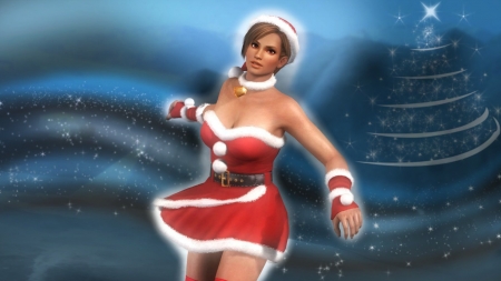 Lisa - beauty, costumes, santa claus, winter, christmas, lisa, pretty, snow, doa5, cute