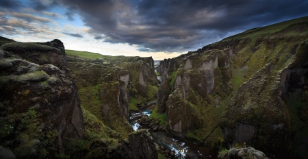 river through a canyon - fun, river, nature, cool, canyon