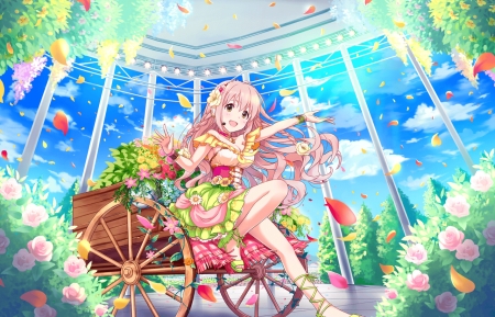 Florest and Garden, Background, Anime Background, Anime Scenery