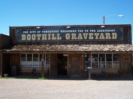 Boothill Graveyard Entrance, Tombstone, Arizona - Mining, Graveyards, Tourism, Western, Historical