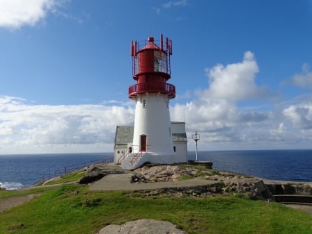 Lindesnes - lighthouse, point, norway, coast