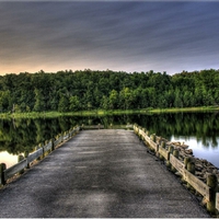 Rinquelin Lake Dock Before Sunset