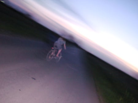 in a hurry - biking, on the road, in a hurry, girl, bycicle, speed