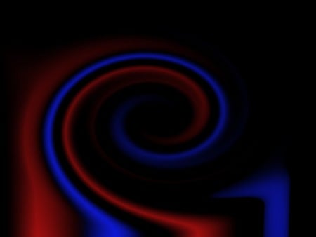 Blue Red - vortices, abstract