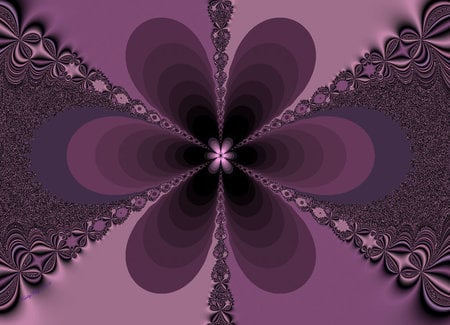 Flower power 2 - fractal, fantasy, cg, purple, mauve, fractals, pink, colors, color, flower