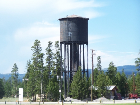 1910 Water Tower, West Yellowstone, Montana  - scenic, national parks, walking, historical, educational, mountains, tourism