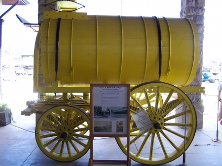 Antique Water Wagon, West Yellowstone - national parks, historical, fire fighting, educational, antiques