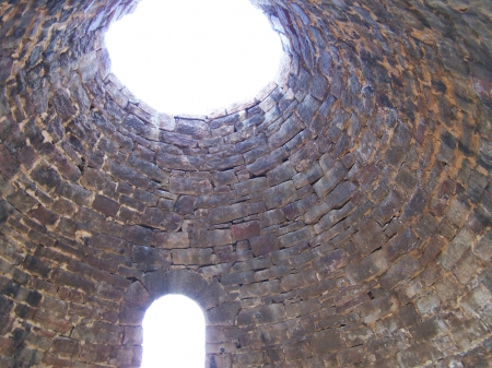 Inside Ward Charcoal Oven, Ely, Nevada - tourism, educational, trails, camping, historical, mining, state parks