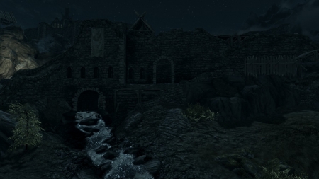 Skyrim Night Impression 6 - The Elder Scrolls V, Whiterun, Night, Console Game, Night Time, Computer Game, The Elder Scrolls, Tamriel, Dark, City, Video Game, Darkness, Water, City Walls, Game, Town, Sewer, Console, Wall, Elder Scrolls, Screenshot, Skyrim, Walls, Nightsky, Gate, After Dark, Sewer Gate