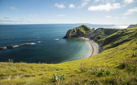 CoastLine - nature, ocean, 2016, mountains, line, coast