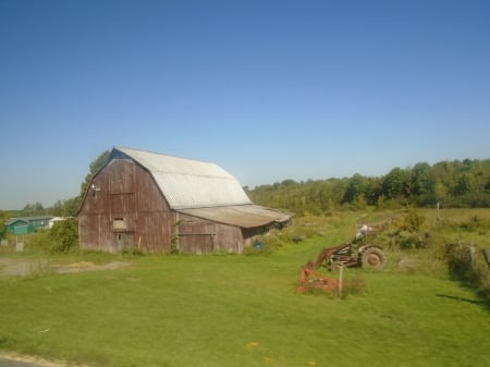 Local Barn - country, summer, barns, farms