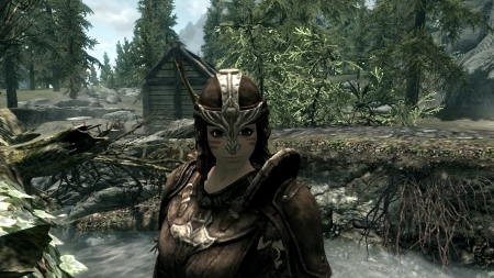 Skyrim Prettys 1 - The Elder Scrolls V, modified, Follower, Console Game, The Elder Scrolls, beautyfull eyes, Tamriel, Video Game, beautyfull, Face, Water, Game, Face Painting, Fantasy, nice, Console, Trees, Fantasy Game, Mod, Tree, Pretty, Eyes, Nice Face, modded, Elder Scrolls, Screenshot, Pretty Face, Amame, Skyrim, Cabin, Teddy