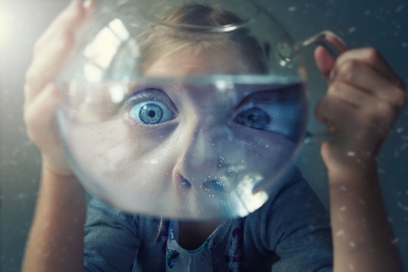 Just Lou in a jug - girl, eyes, child, copil, funny, face, john wilhelm, blue, just lou in a jug