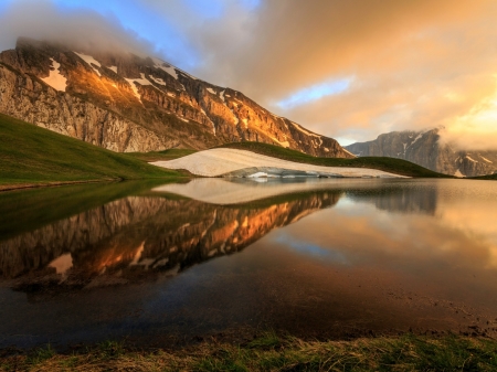 Dragon Lake,Greece - NATURE, lake, dragon lake, thimphu, mountains, reflection, sky