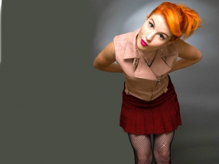 Hayley Williams - skirt, 2016, wallpaper, singer, stockings, model, williams, hayley williams, hayley